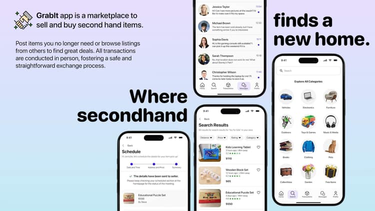 An image of the GrabIt Marketplace project.
